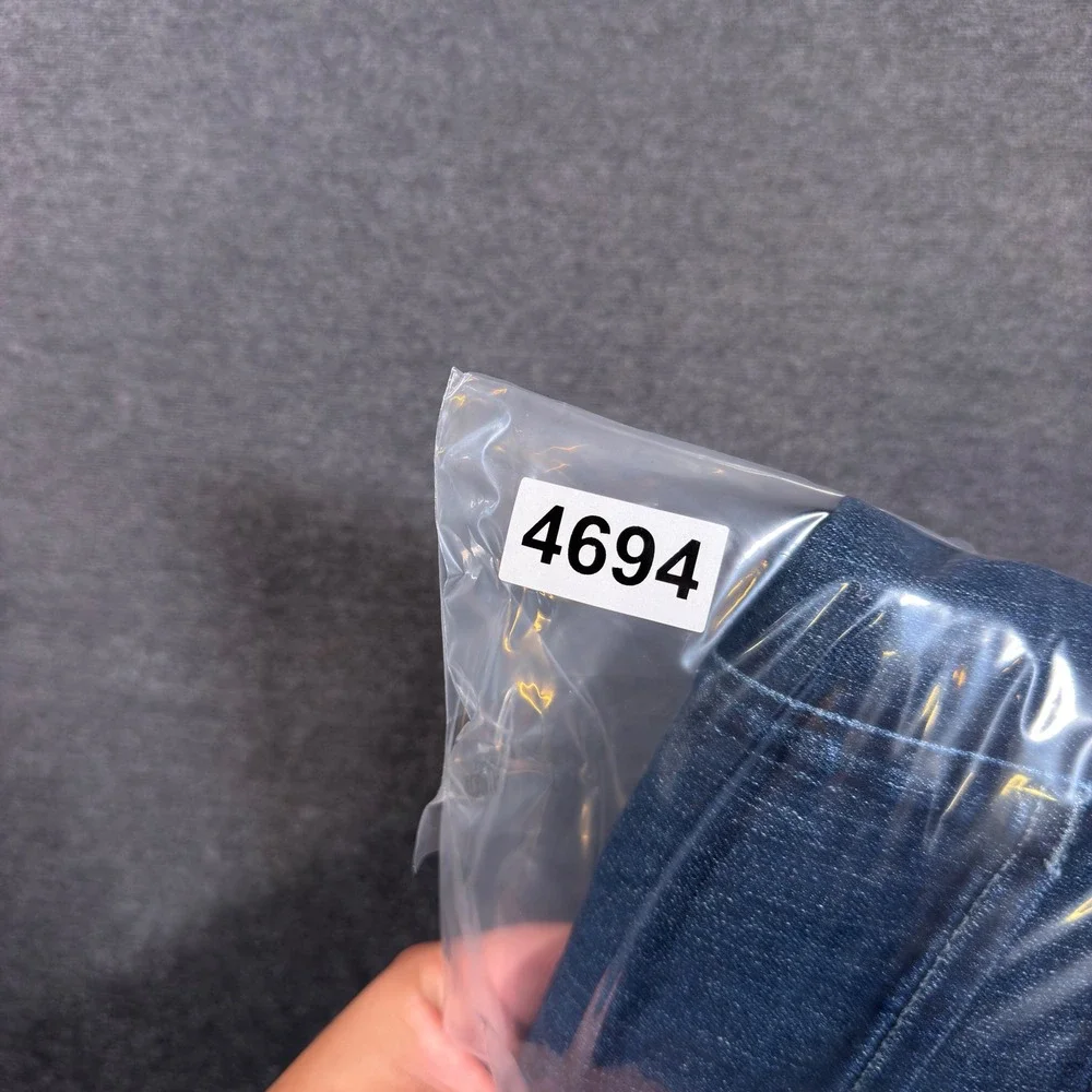 7 For All Mankind Slimmy Jeans Mens 36x32 Blue Slim Straight Leg Denim Pants